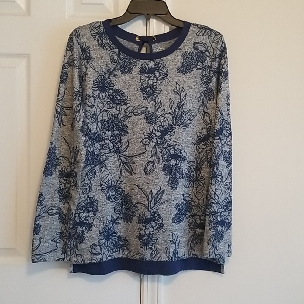 St. John's Bay Floral Print Shirt Size M